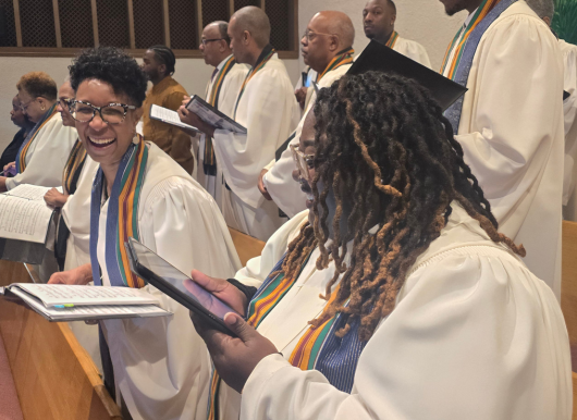 choir rehearsing